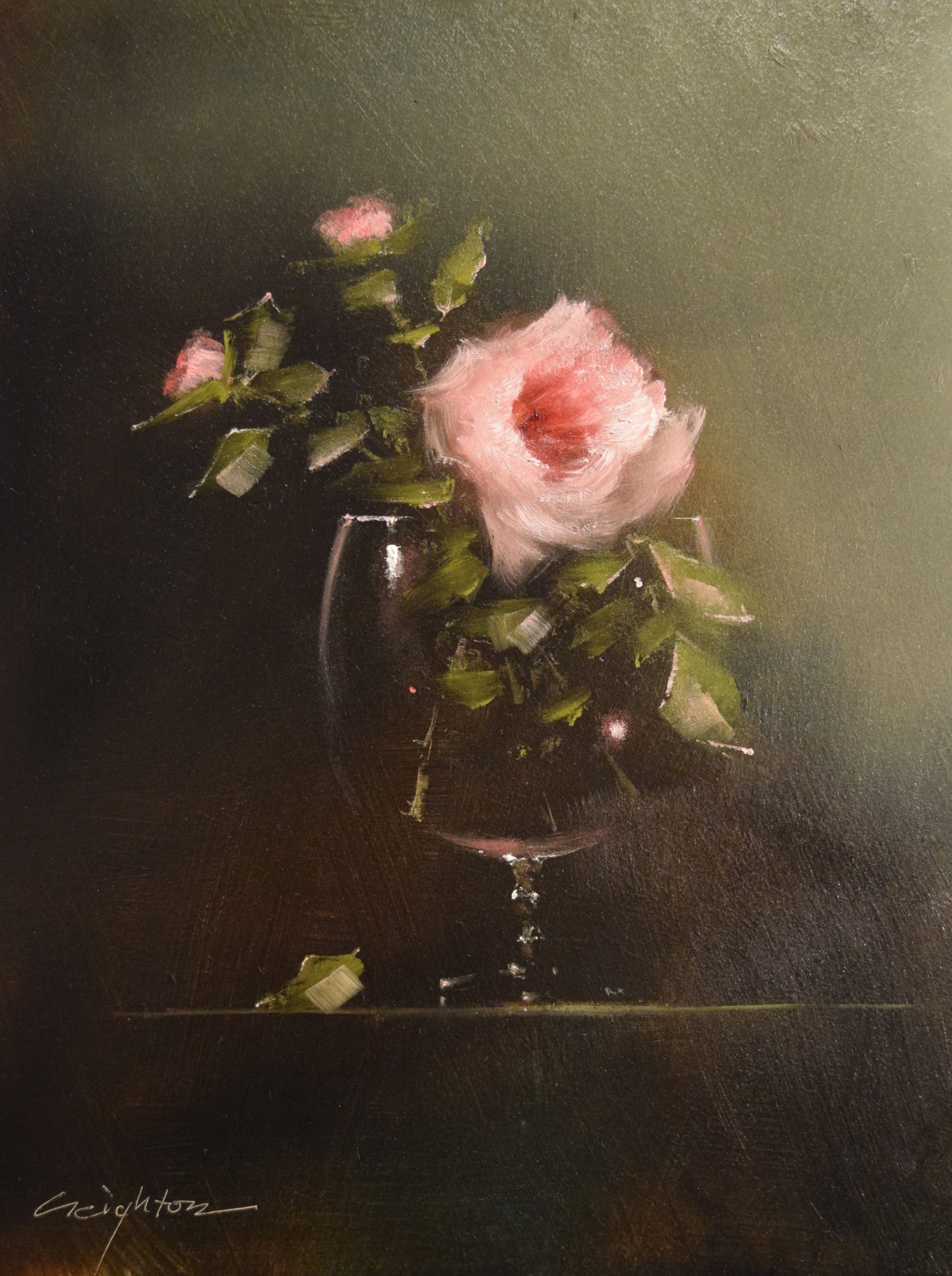 Pink Roses with Goblet